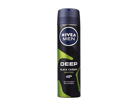 Nivea spray Deep Black Carbon 150ml Men | Kosmetické a dentální výrobky - Pánská kosmetika - Deodoranty - Spray